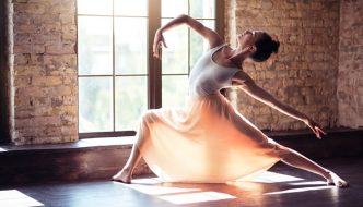 graceful body movement of dancer