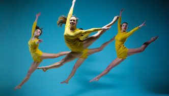 older teen ballet girls dancing leaping