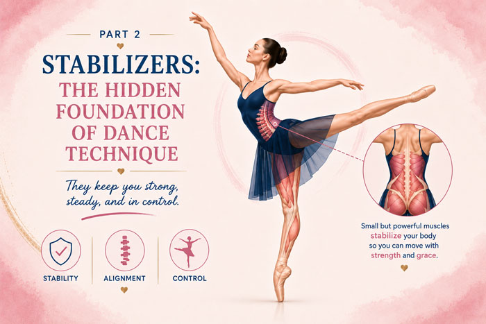 Dance Kinesiology: Stabilizers, hidden foundation of dance technique