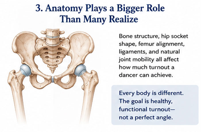 anatomy plays a bigger role than many realize in dance turnout