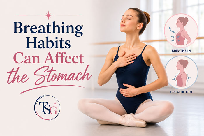 breathing habits can affect the stomach
