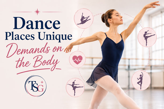 dance places unique demands on the body