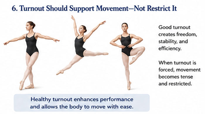 dance turnout should support movement not restrict it