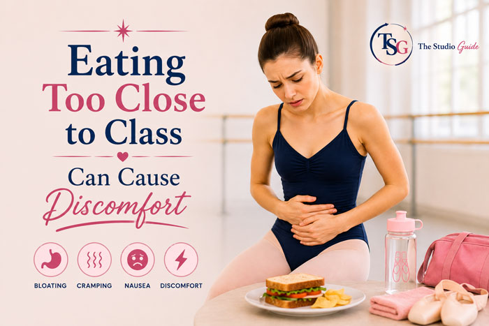 eating too close to class can cause discomfort