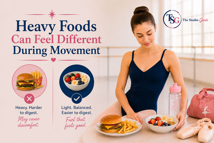 heavy foods can feel different during movement