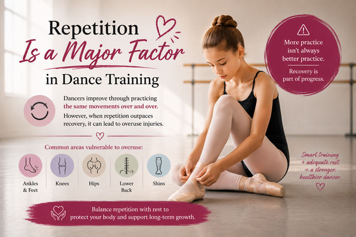 repetition is a major factor in dance training