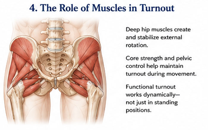 role of muscles in dance turnout