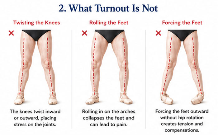 what dance turnout is not