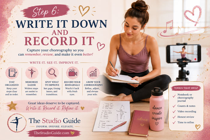 write it down and record it